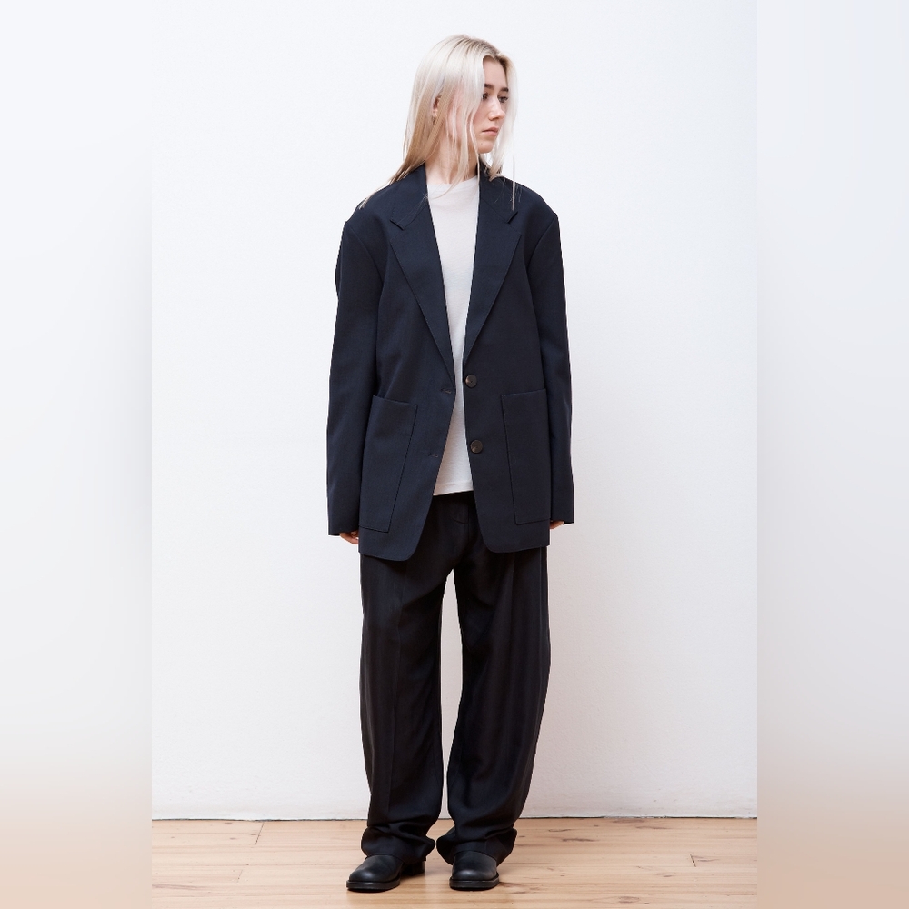 Studio Nicholson Oversized Navy Women's Blazer